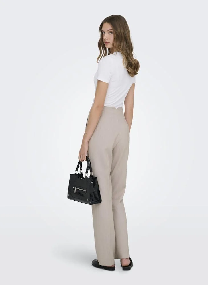 ONLY  ONLRAVEN High Waist Flared Pants for Women | Best Price UAE